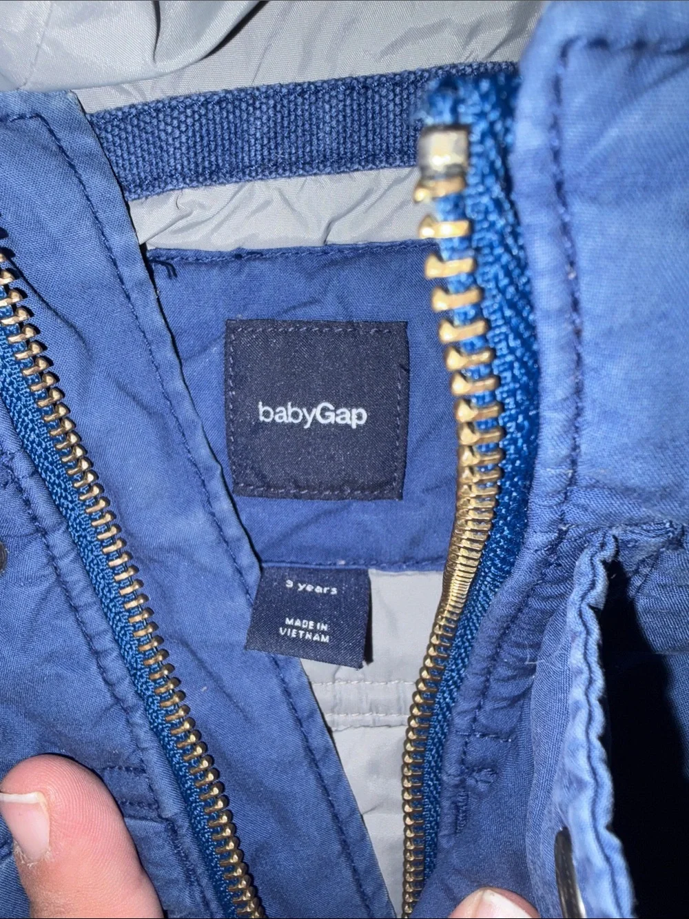 GAP Royal Blue Quilted Hooded Vest for Kids